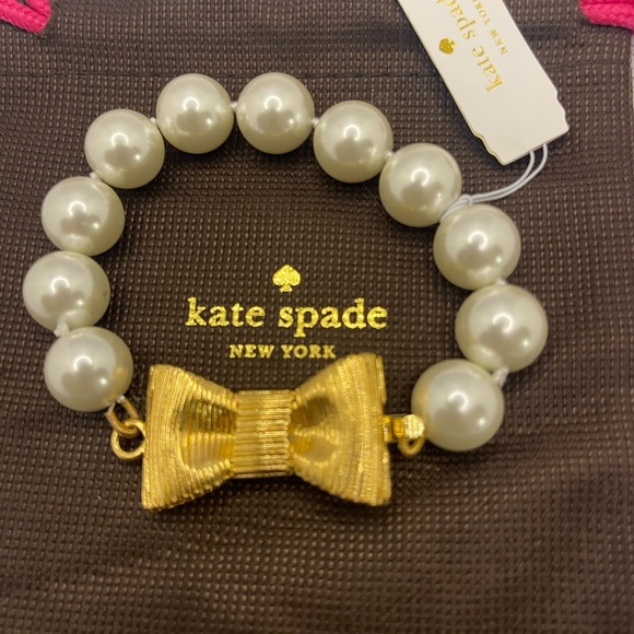 Kate Spade New York Faux Pearl All Wrapped Up Bracelet- NWT - Picture 3 of 8